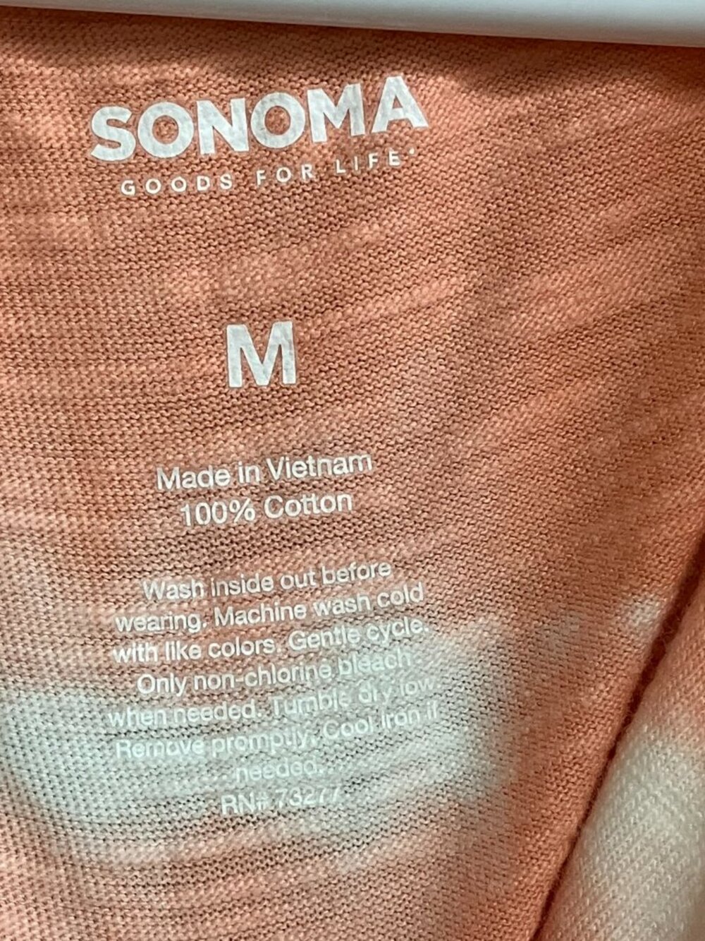 Sonoma Goods For Life Tank Dress Women’s Size M Coral Tie Dye Sleeveless Knit - Picture 3 of 8